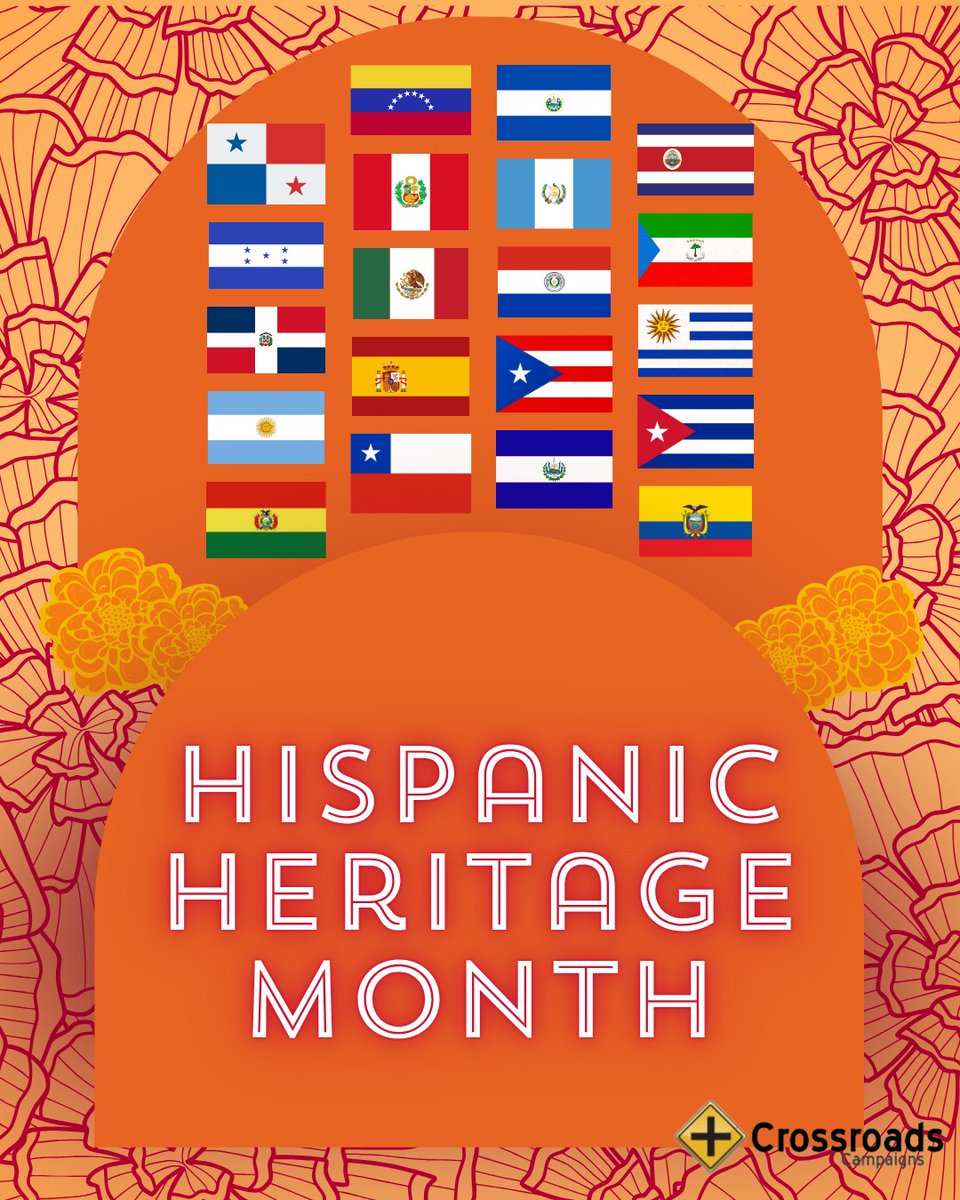 Crossroads is excited to celebrate Hispanic Heritage Month 2025! 🎉 Let's honor the Hispanic community's impact and culture. Support Latino-owned businesses, attend events, and amplify advocacy efforts! 🌟