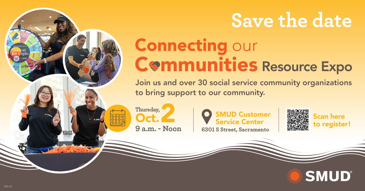 🌟 Join us Oct 2, 9AM–12PM at SMUD’s Connecting Our Communities Expo! Discover 30+ orgs with resources from energy savings to kids’ STEM 🚲 Free bike checks + free SacRT rides. Stop by Habitat’s table to learn about homeownership, repairs &amp; more 💙 bit.ly/3VIZc56