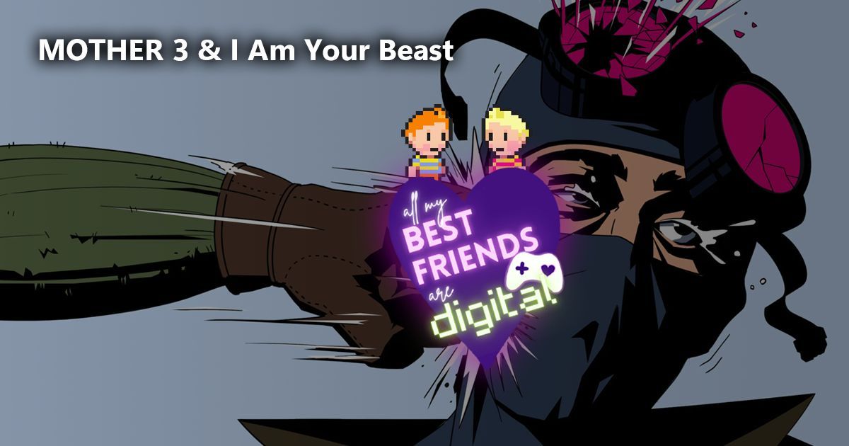 AMBFAD's tweet image. It's a Game Boy-heavy episode, including the popular fan translation of Japanese-only RPG Mother 3. We follow up with the game of "improvisational chaos" I Am Your Beast.  buff.ly/I4bVB92