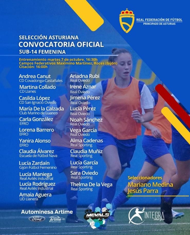 UD Llanera Femenino (@udllanera_fem) on Twitter photo ¡Nuestra jugadora del Femenino D, Amaia Agüera, convocada con la selección asturiana sub-14, enhorabuena Amaia!.
#AvantiLlanera🔴⚪
#CorazónYCoraje
#FutbolFemenino
#LlaneraEsCantera ¡Nuestra jugadora del Femenino D, Amaia Agüera, convocada con la selección asturiana sub-14, enhorabuena Amaia!.
#AvantiLlanera🔴⚪
#CorazónYCoraje
#FutbolFemenino
#LlaneraEsCantera