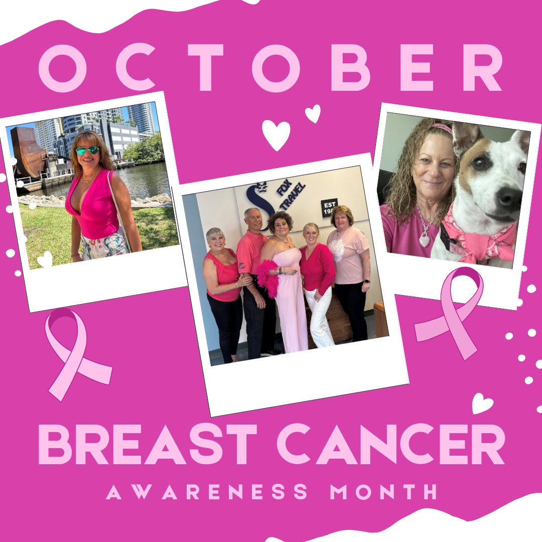 FoxTravelTX's tweet photo. Celebrating Breast Cancer Awareness Month with our inspiring survivor Jennifer 🎀💪 Together, we raise awareness and support! #BreastCancerAwareness #SurvivorSpirit #FOXTravelTX https://t.co/x4wKgeMFNY