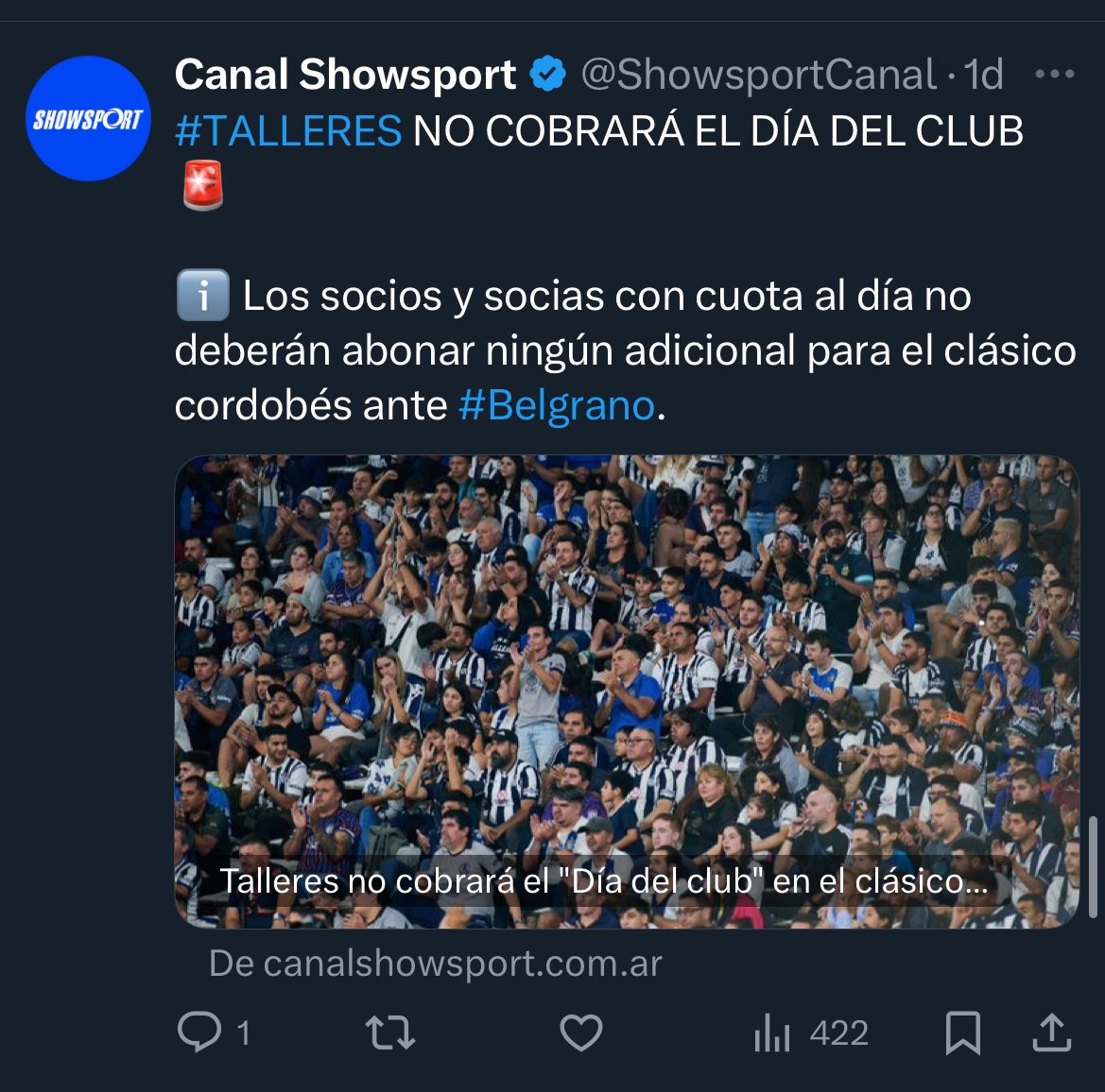 Estos tipos tienen TERROR a quedar con las tribunas vacías en los clásicos, eterna minoría.