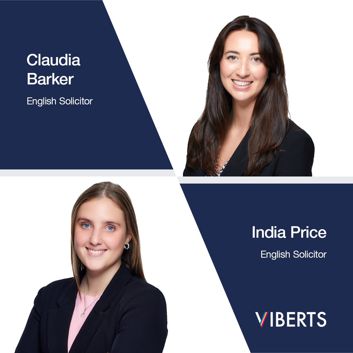 Congratulations to Claudia Barker and India Price who have qualified as English Solicitors today! Read more here > viberts.com/news-insights/…