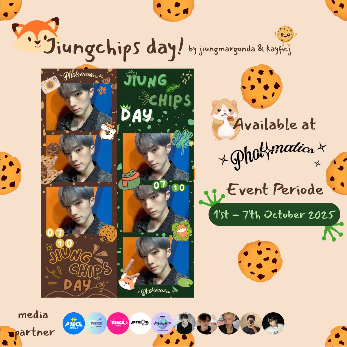 just4p1ece's tweet photo. WoOhoO 📢
it's jiungchips day🍪🎈✨

P1harmony Jiung photo frame event - by @jiungmargonda &amp; kayficj (on insta)
📌 @photomaticsid 
🗓️ 2025/10/01 - 2025/10/07

limited time, so don't forget to use and tag us! ps. please put the hashtag #jiungchipsday if you're using this frame<3 https://t.co/bj7IEGbPak