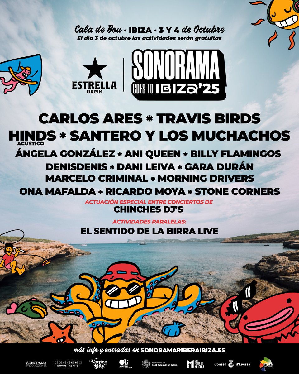 ¡Este viernes arranca por fin uno de nuestros fines de semana favoritos! 🎉

<a href="/SonoramaIbiza/">Sonorama Goes To Ibiza</a> vuelve a la isla para hacernos vibrar con algunas de las mejores bandas del panorama nacional. ¿Ya tienes tu entrada?

🎟️ Consíguela ahora en sonoramariberaibiza.es/entradas