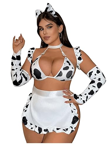 nsfwmsfw's tweet photo. I just received WDIRARA Women's Plus Size 7 Piece Cow Cosplay Lingerie Set Costume Maid Lingerie Outfits - 3X-Large - Black and White from dostoevskybignaturals via Throne. Thank you! https://t.co/9oIvCb3yG1 #Wishlist #Throne https://t.co/9kLkw8p175
