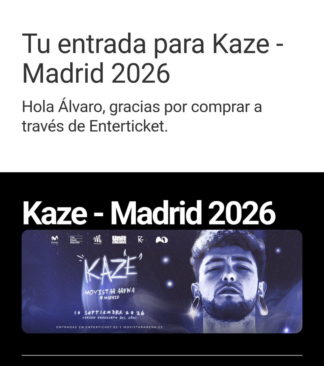 Que es el unico concierto del año? Que hay que ir a Madrid? Pues se va y que pasa <a href="/kaze_cartagena/">K A Z E</a>