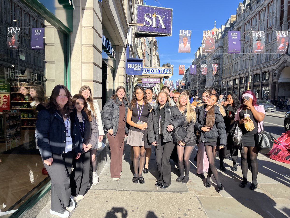 Year 13 students enjoyed their theatre trip to see Six The Musical, a modern retelling of the lives of King Henry VIII six wives, presented as a pop concert - providing enriching cultural experiences alongside promoting female empowerment! #serve #support #success