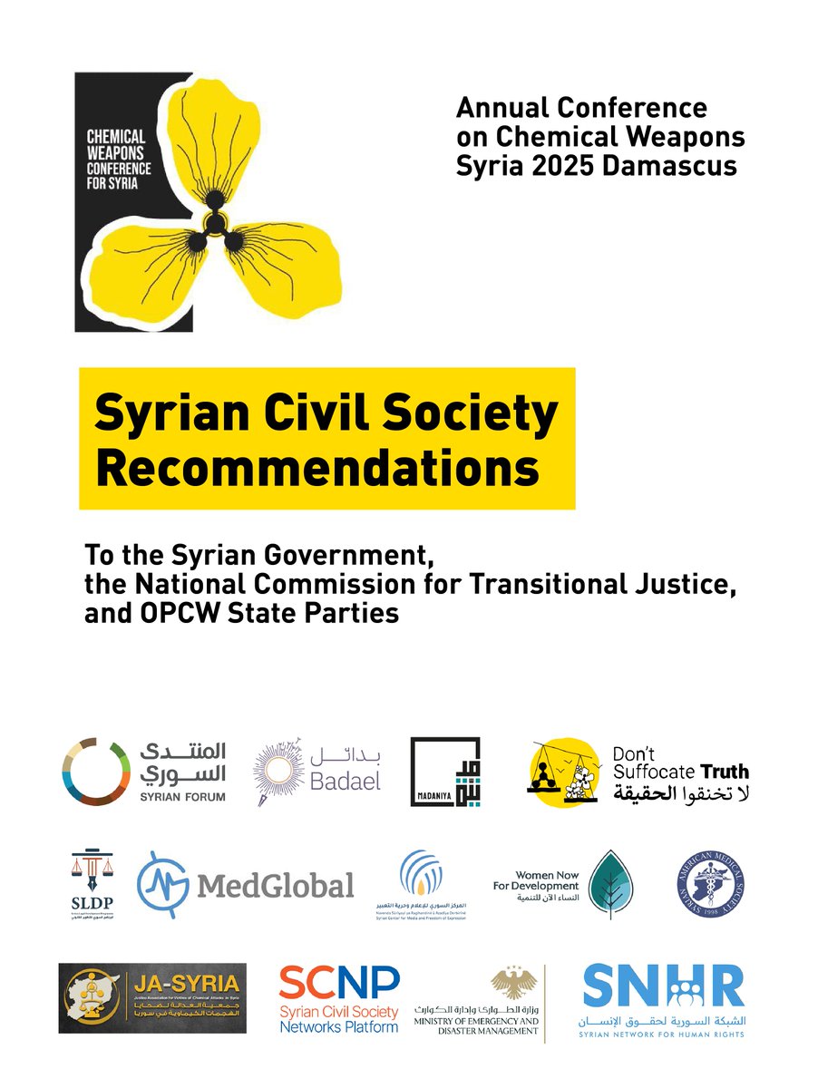 Syrian CSO Conference on Chemical Weapons tweet media