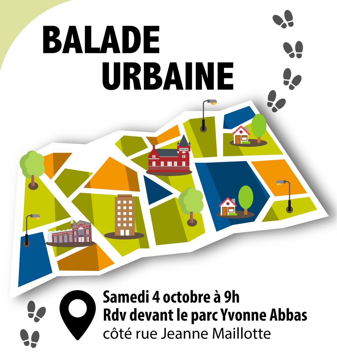 👉 La Ville vous donne RDV ce samedi 4 octobre à 9h, devant le parc Yvonne Abbas (côté rue Jeanne Maillotte) pour la prochaine balade urbaine !
Au programme : exploration pédestre, grand air et échanges citoyens ⛅️ 🗣️
Plus d'infos ➡️ ville-lamadeleine.fr/agenda/balade-…