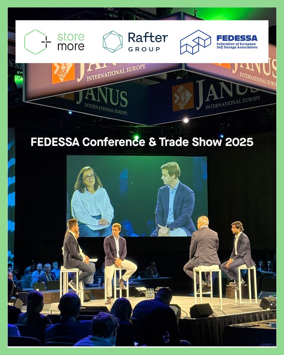 StoremoreES's tweet image. Hoy en la FEDESSA Conference &amp;amp; Trade Show 2025 (Dublín), nuestro Chairman de Storemore Spain y COO de Rafter, José Pombo, participa en la sesión:

“An operator’s perspective on the industry” – Sponsored by Savills
🕛 Miércoles · 12:00 PM

#Storemore #Rafter #FEDESSA2025