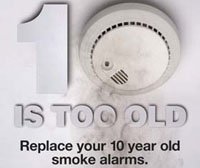 Check the date, if your smoke alarm was manufactured before October 2015, it needs to be replaced. #FireSafety