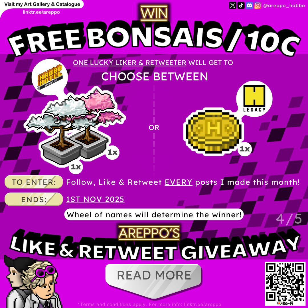 1 like -OR- 1 retweet = 1 entry. The more likes/retweets you give, the higher your chances of winning.

⚠️ NOTE: Liking &amp; retweeting this post/thread does NOT qualify for the draw.