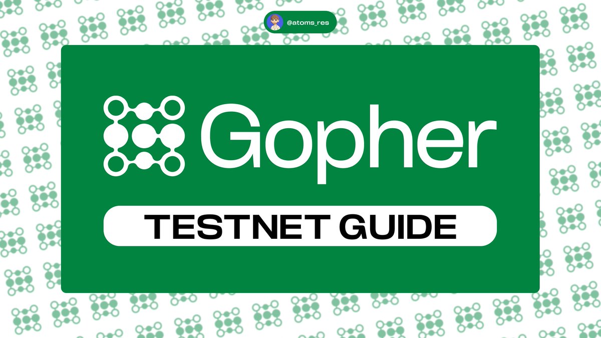 atoms_res's tweet image. ⚡ New Testnet from Gopher is Live

&amp;gt; Raised $17M
&amp;gt; Potential Airdrop
&amp;gt; Free interactions

Guide 👇

About @gopher_ai:

Gopher (prev. @getmasafi ) is the truth layer for the AI economy, giving builders instant access to a universe of verifiable, AI-ready data on demand

Raised:…