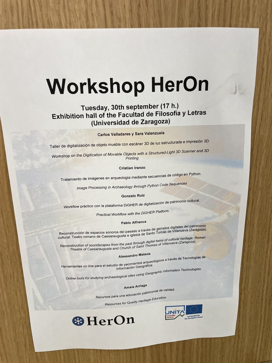 DiGHER - Digital Heritage Twins in SeGAP (UNIZAR) tweet media