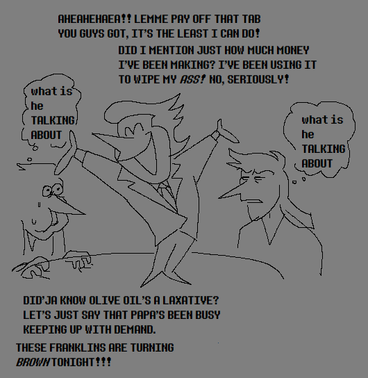 grappodango's tweet photo. i dont think he's like this ALL the time but i like making bs spamton horrible and obscene https://t.co/TJDdGguH3f