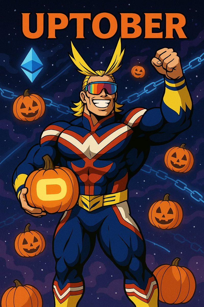 Based_AllMight's tweet image. 🎃 GM TRENCHERS! 🟦⚡

The pumpkins are glowing, the chains are flowing, and the grind is UP only. 🚀
This is not just October… it’s UPTOBER!
Stand tall, stay BASED, and let’s push it PLUS ULTRA! 💪🌌

#BuiltOnBase | WAGMI