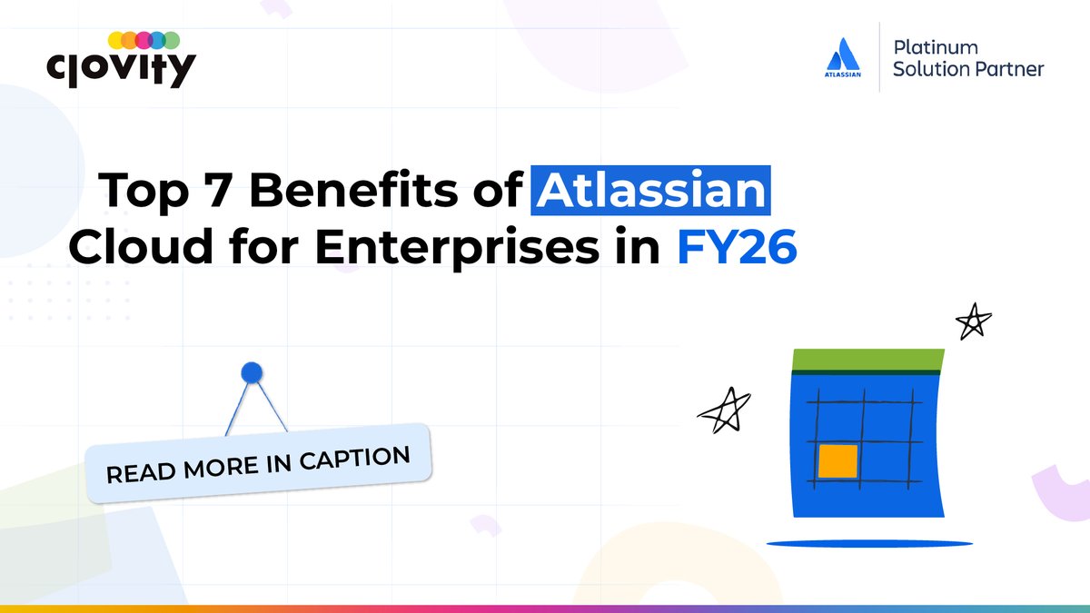 🚀 Top 7 Benefits of Atlassian Cloud for Enterprises in FY26 
👉 Read the full blog here: clovity.com/blog/top-7-ben…

From enterprise-grade scalability to AI-powered insights and cost efficiency, Atlassian Cloud is helping organizations streamline operations, enhance collaboration