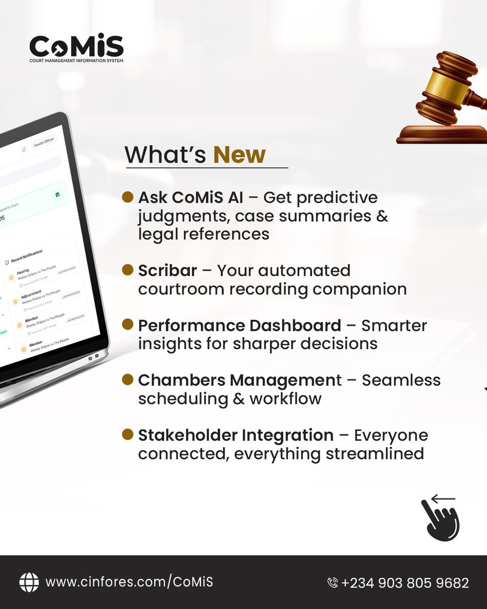 Court Management Information System tweet media