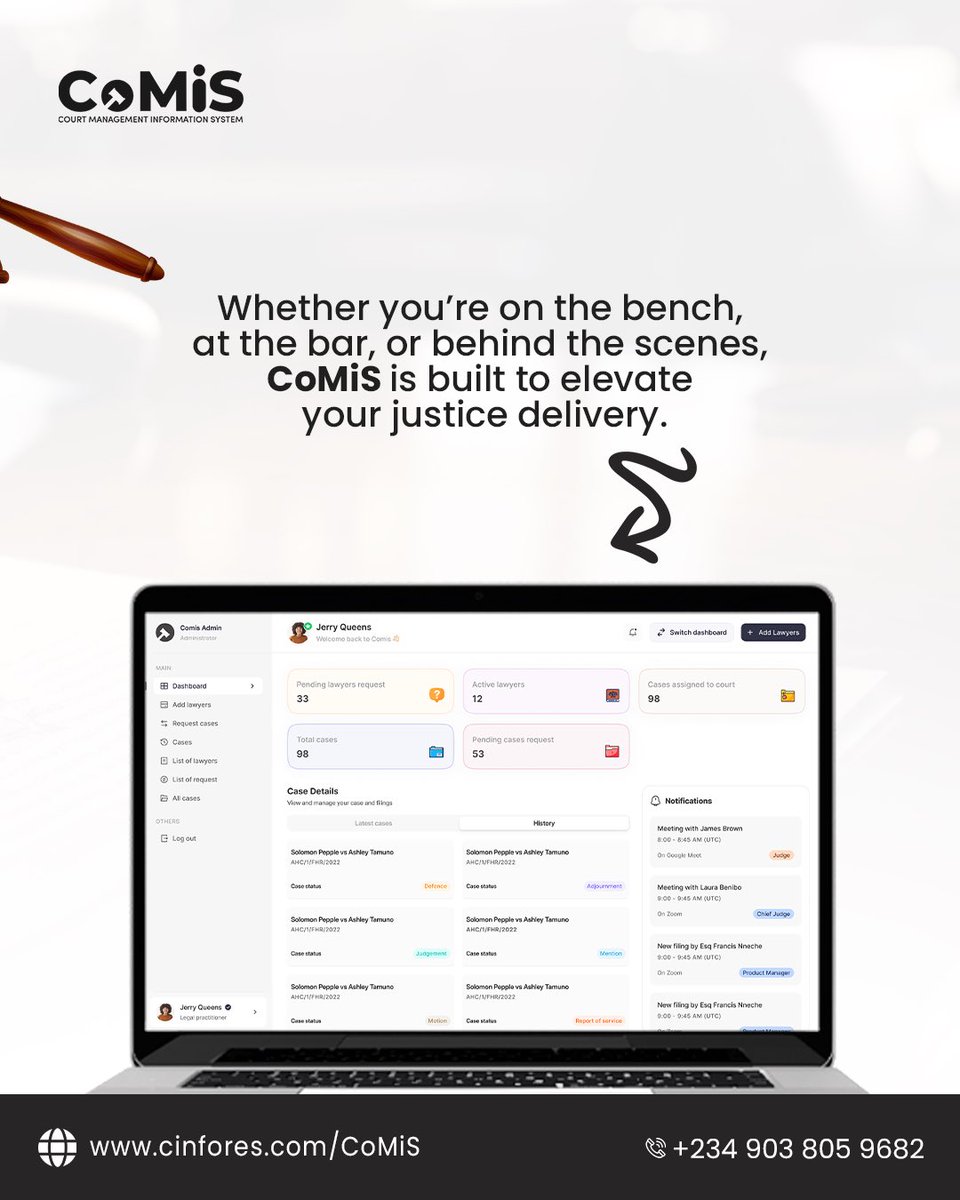 Court Management Information System tweet media