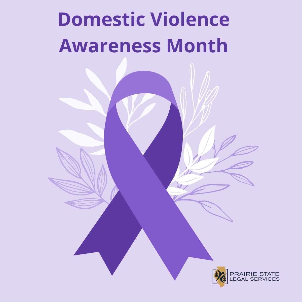 Prairie_State's tweet photo. October is Nat'l Domestic Violence Awareness Month. In 2024, PSLS served to 3,400+ survivors. If you're a survivor w/ a civil legal issue, call 800-531-7057 to speak w/PSLS staff. Learn more: https://t.co/Z17foMqzNU #DomesticViolenceAwarenessMonth #PSLS #PursuingJustice https://t.co/1AQpW3pR4Q