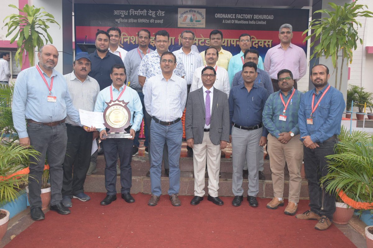OrdnancePro's tweet photo. On 1st October 2025, OFDR celebrated the  4th MIL Raising Day with ardor. CGM Shri K K MAURYA inaugurated the festivities by hosting the MIL flag. All the Officers &amp; employees of OFDR participated in the program with great zeal &amp; enthusiasm https://t.co/JC1i4KmKP0
