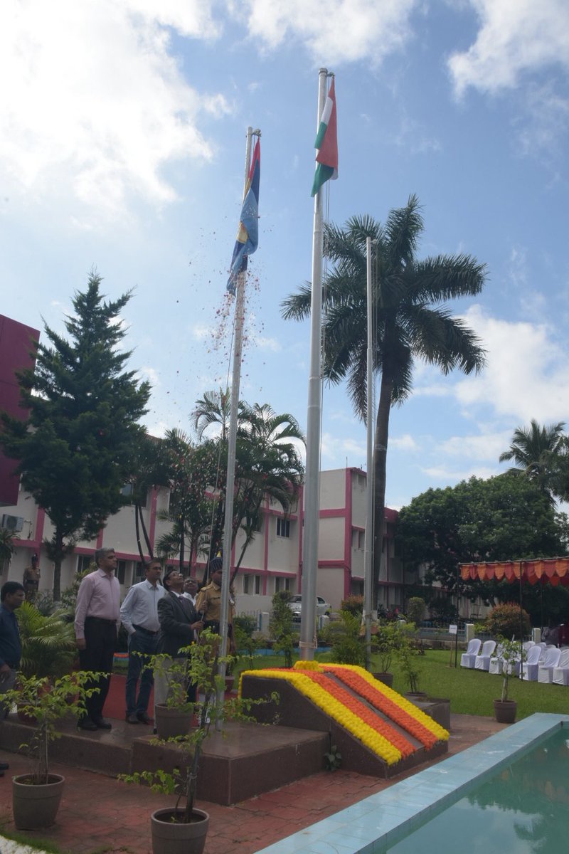 OrdnancePro's tweet photo. On 1st October 2025, OFDR celebrated the  4th MIL Raising Day with ardor. CGM Shri K K MAURYA inaugurated the festivities by hosting the MIL flag. All the Officers &amp; employees of OFDR participated in the program with great zeal &amp; enthusiasm https://t.co/JC1i4KmKP0
