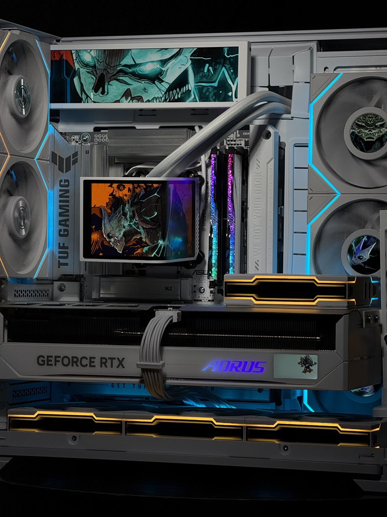 bit0th's tweet image. رصد كايجو بقوة تقديرية 9/10 

من التجميعات المتجر @Bitbybitpc

R7 9800x3D 
AORUS RTX 5080 MASTER 
ASUS B850 BTF 
G.SKILL ROYAL 32GB 6MHz CL28
Crucial 2TB + S50 2TB 
TRYX PANORAMA 360MM 
LIAN LI VISION COMPACT 
LIAN LI EDGA 1200w G ATX3.1 
LIAN LI UNI 120MM ( 9x ) 
LCD 8,8