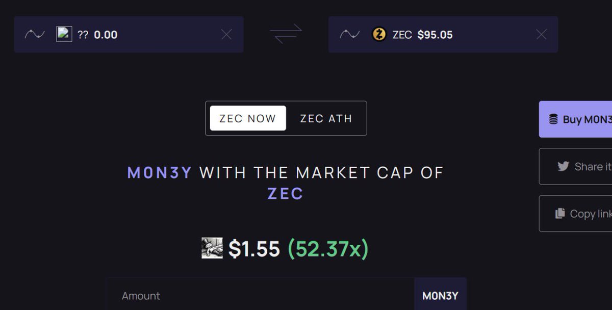 SpiderCrypto0x's tweet photo. Someone told me $m0n3y can flip $zec https://t.co/sIOdLOuwCr
