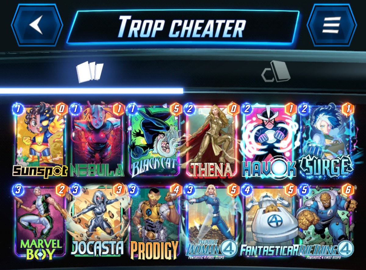 Another Infinity Avatar 🎉🔥

End Turn is pretty good currently, but Killmonger is back ..🤷🏽‍♂️😪

I've only used the deck 《Trop Cheater》

#MarvelSnap