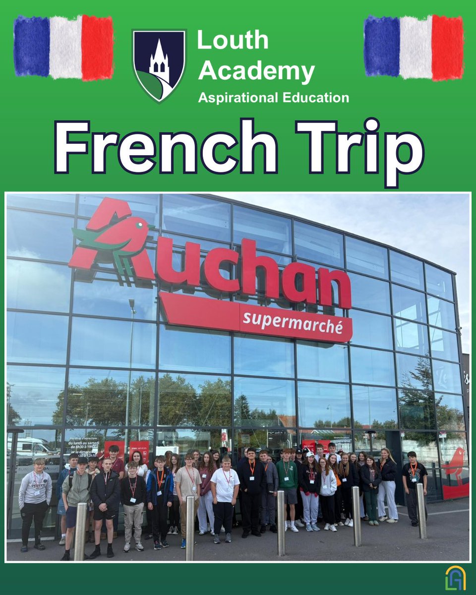 LouthAcademy's tweet image. We have arrived in France! Our MFL trip for Year 10 and 11 GCSE language students has officially made it to France. We hope all students have an amazing experience.