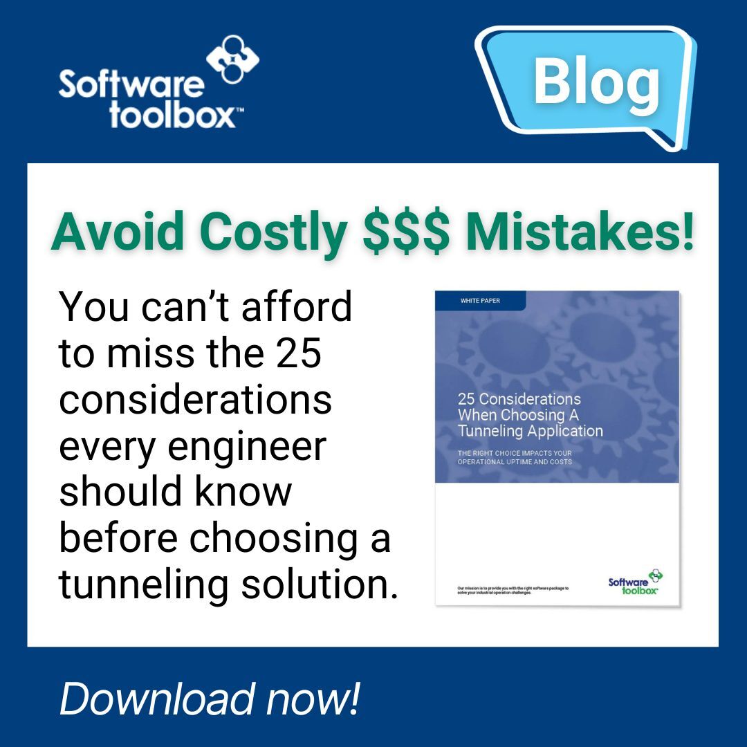 SoftwareToolbox's tweet image. Don’t just read specs, see how tunneling performs in the real world.
🔎 Case studies
⚡ Proven scalability
🤝 Vendor support
📘 Download the whitepaper today: bit.ly/4pN6hza
#DataIntegration #OTIT #SecureConnectivity #Tunneling
