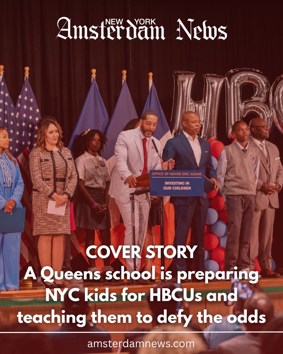 NYAmNews's tweet image. Earlier this month, the doors of @HbcuECP opened—New York’s first college prep high school focused on Historically Black Colleges and Universities (#HBCUs). Read more here: bit.ly/46wcWX2