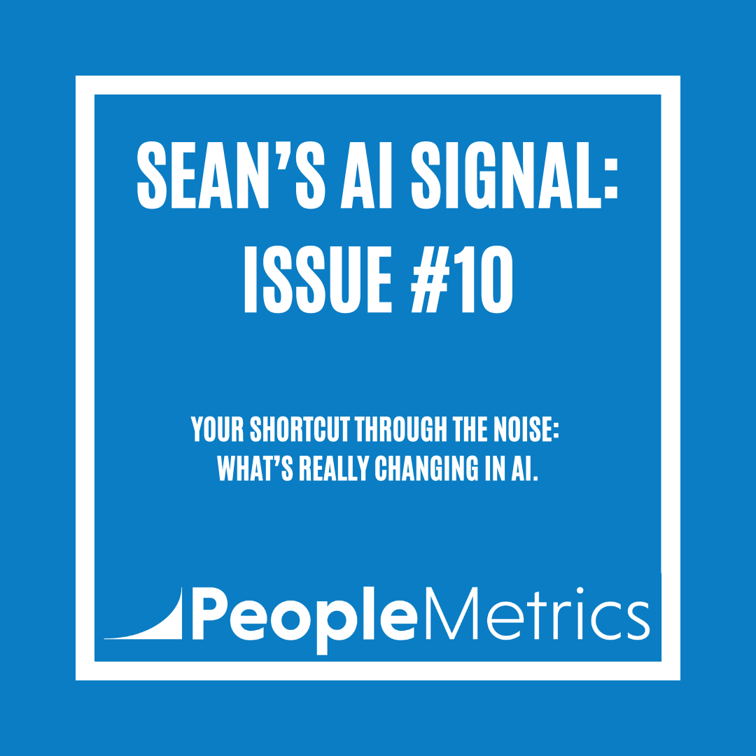 Gradually, then suddenly. That's how change arrives.

The 10th edition of Sean’s AI Signal is out, and this one might be the most important yet.

Here’s what’s inside this week’s issue:

✅ The Exponential is Steepening: New benchmarks show GPT-5, Opus 4.1, and Grok 4 doubling