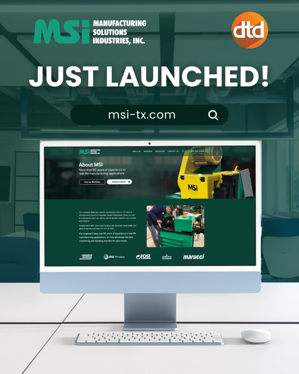 DavidTDesign's tweet image. Congratulations to Manufacturing Solutions Industries on their new website launch!

Thank you to the amazing MSI team for the fantastic collaboration. Check out their new site at hubs.la/Q03L0-Wq0!