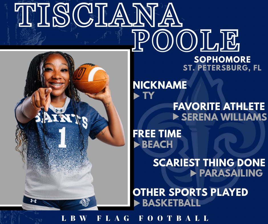 Get to know our Saints…
<a href="/LBWFlag/">LBW Flag Football</a>