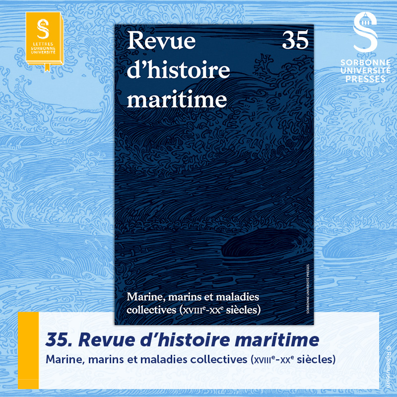 ⚓ La mer, lieu des héros, est associée à l'aventure et aux grandes découvertes.
Loin de cet imaginaire fantasmé, le N°35 de la revue d'#HistoireMaritime rappelle les enjeux sanitaires auxquels faisaient face marins et passagers. 🌊 bit.ly/3VGgzDp