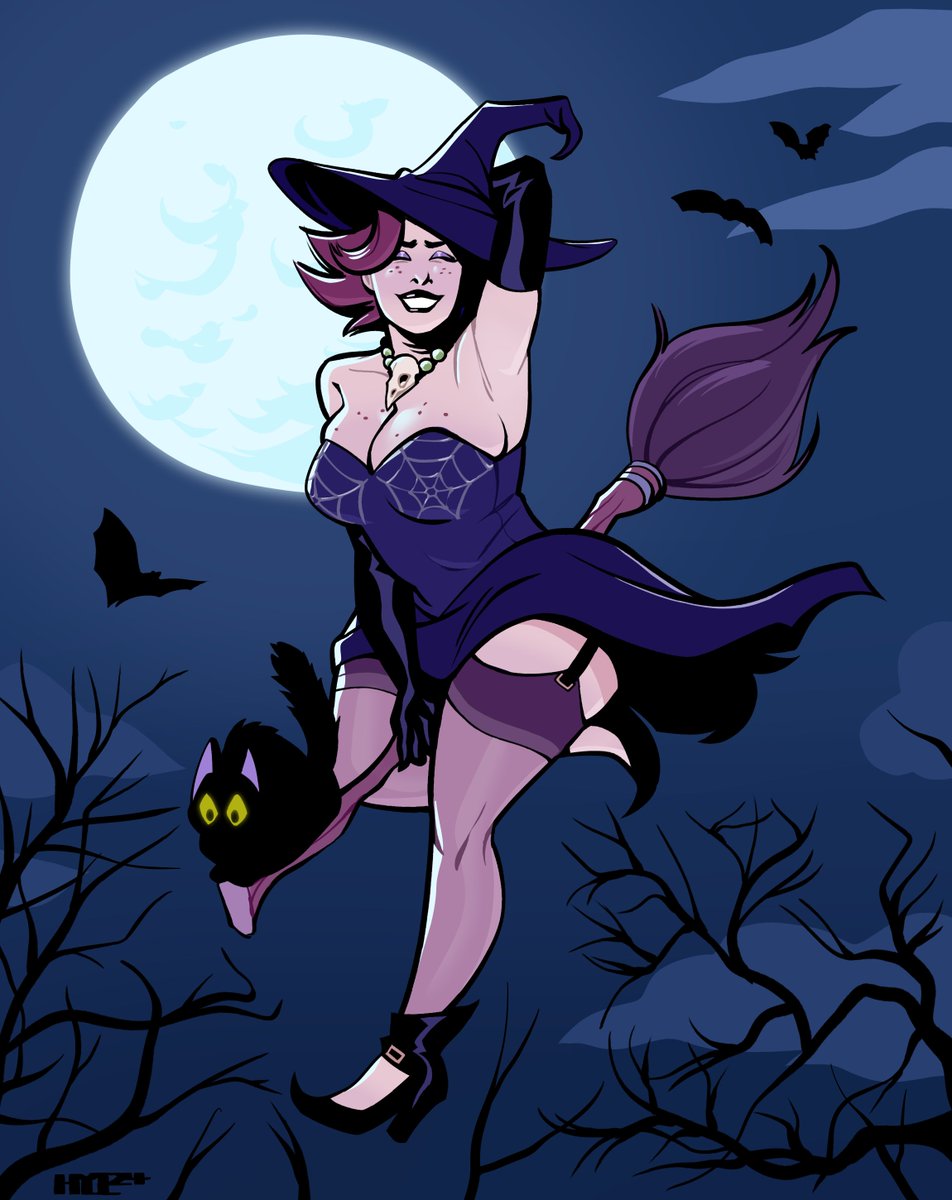 It's Spooky Month and My B-day Month... so prepare for the sweet, spooky, and sexy my little goblins! Art by <a href="/HYI_art/">HYI🔞</a>