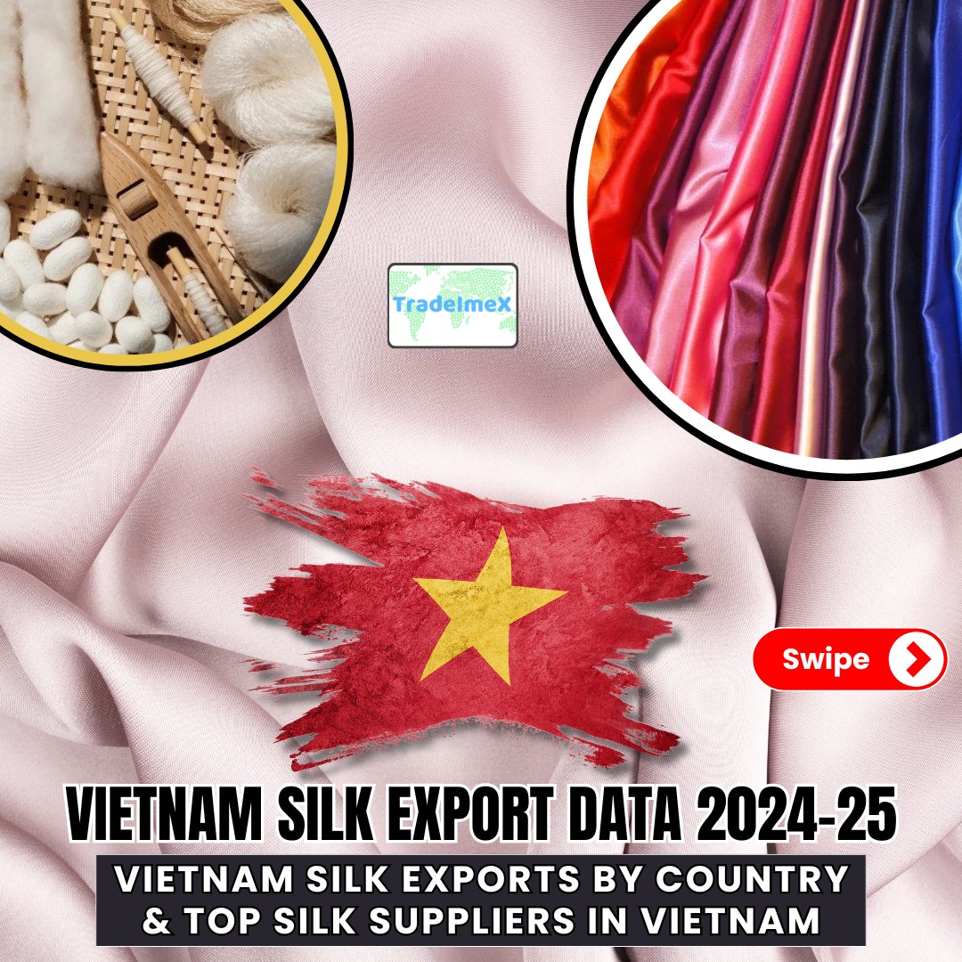 TradeImeX's tweet image. 🇻🇳 Vietnam ranks 4th globally in silk exports, with $144M in 2024. India leads as the top buyer, taking 72% of shipments 🧵✨

👉 Read more-
vietnamexportdata.com/blogs/vietnam-…

#VietnamSilk #ExportData #GlobalTrade #VietnamExports #SilkTrade #RawSilk #VietnamEconomy #IndiaTrade #TradeImeX