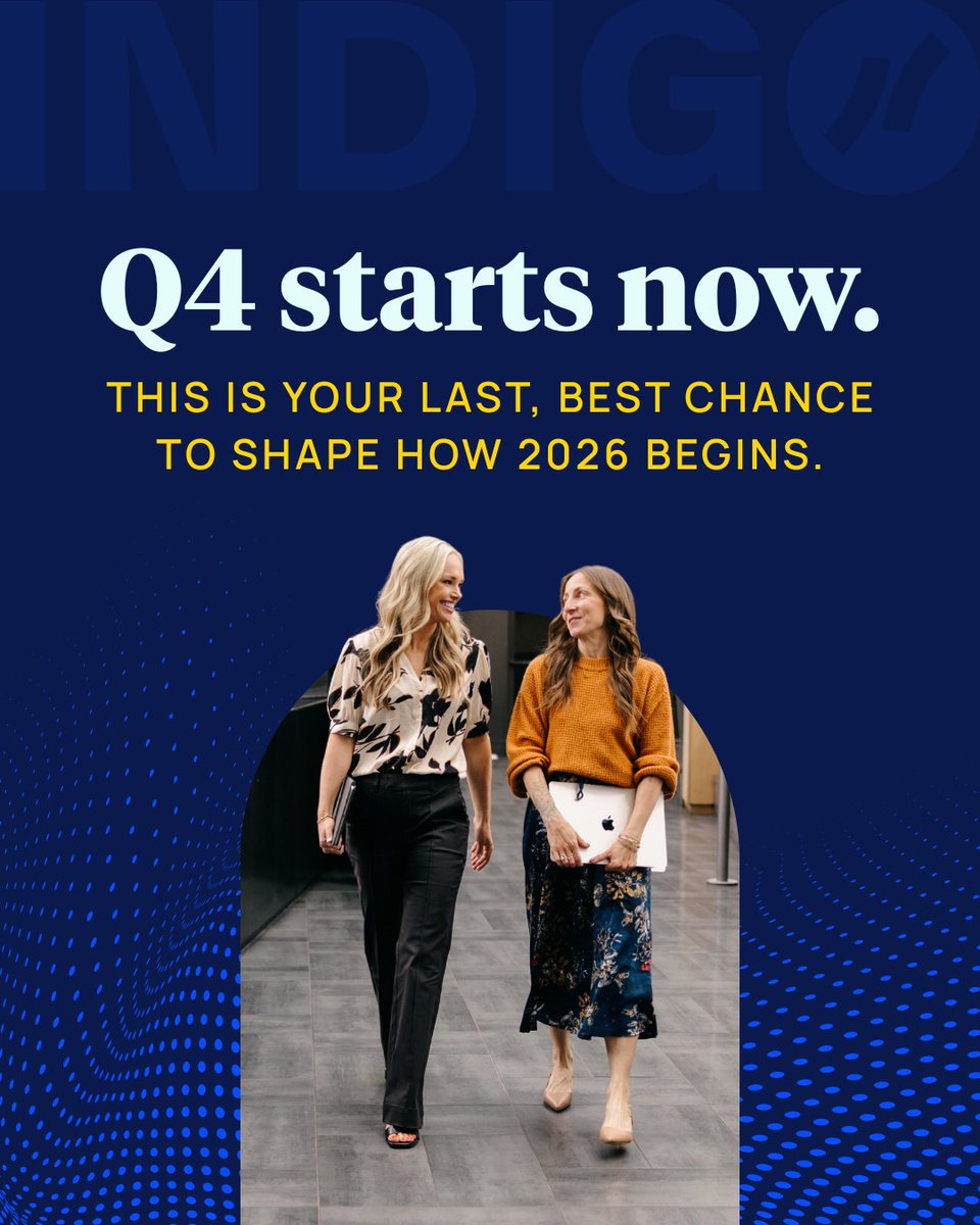 Q4 is officially here.
This is your last, best chance to shape how 2026 begins.

📈 The advisors who start planning in Q4 don’t just finish strong…
They kick off January already ahead.

Let’s build momentum now before the holiday chaos hits.