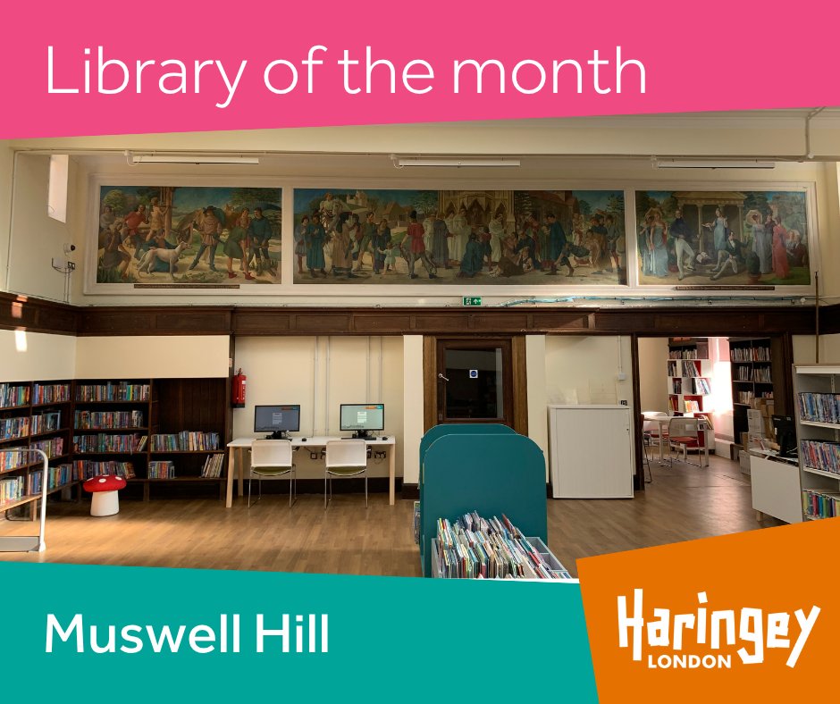 haringeycouncil's tweet image. 📚 Our #LibraryOfTheMonth for October is Muswell Hill! ✨

Check back throughout the month for content celebrating this much-loved library and community hub, which reopened this week following closure for refurbishment.

#OurLibrariesAreOpen #LoveYourLibraries @haringeylibrary
