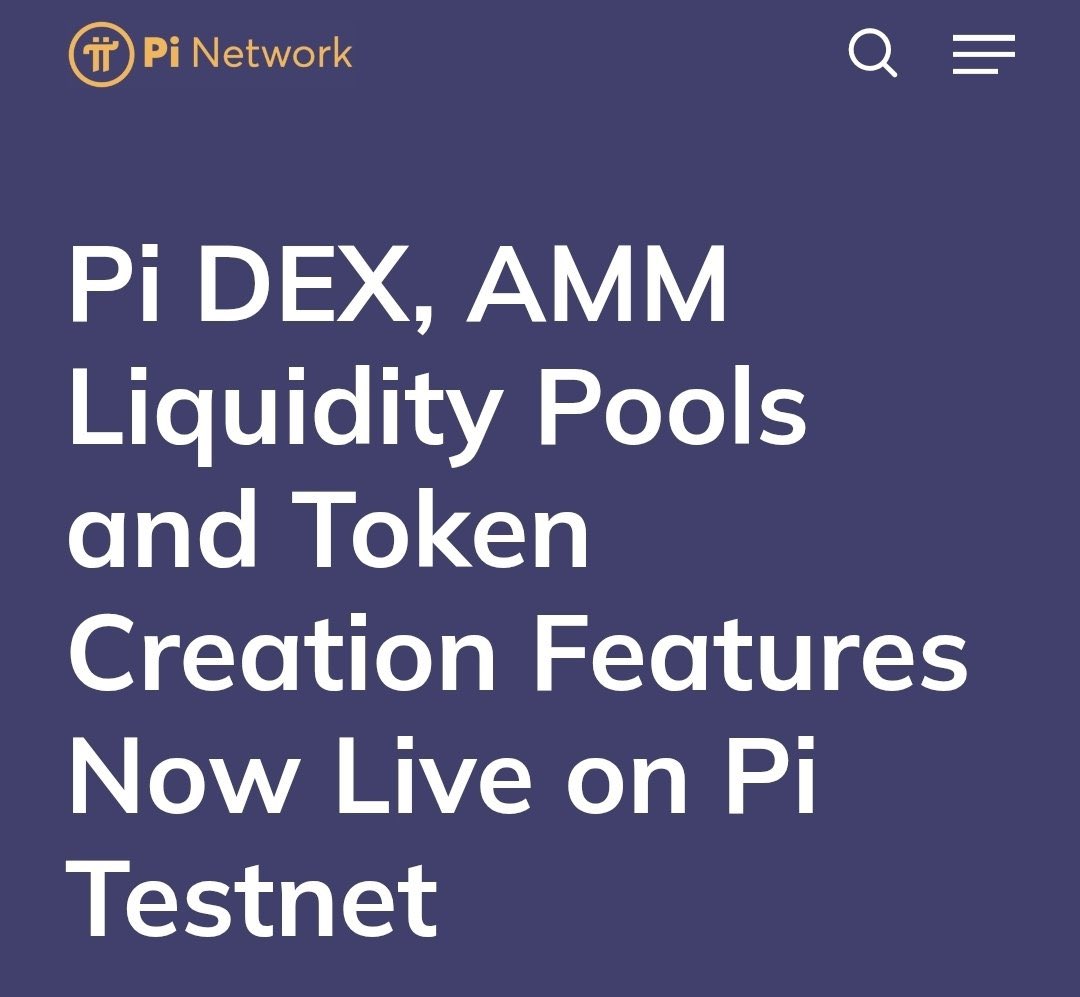 $PI dex will be massive 
#PiNetwork