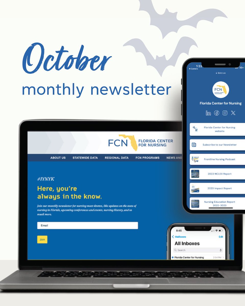 FCN has published its October newsletter, covering the upcoming FCN virtual symposium on disaster nursing, the Nursing Education Program Survey, and more. flcntr.org/signup

#nurse #nursing #NursingEducation #FloridaNursing