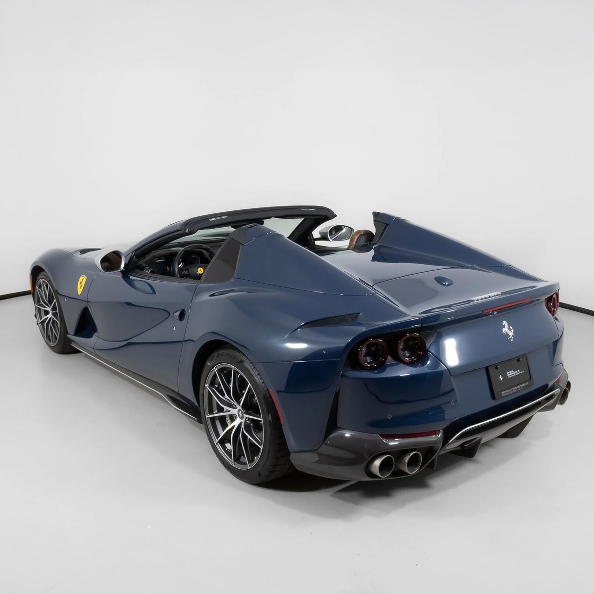 duPontREGISTRY's tweet photo. Tailor Made 2021 Ferrari 812 GTS finished in Blu Aharabian Mic over Heritage Frau Walnut Leather | Price: $637,000 https://t.co/RGbozi8FjH