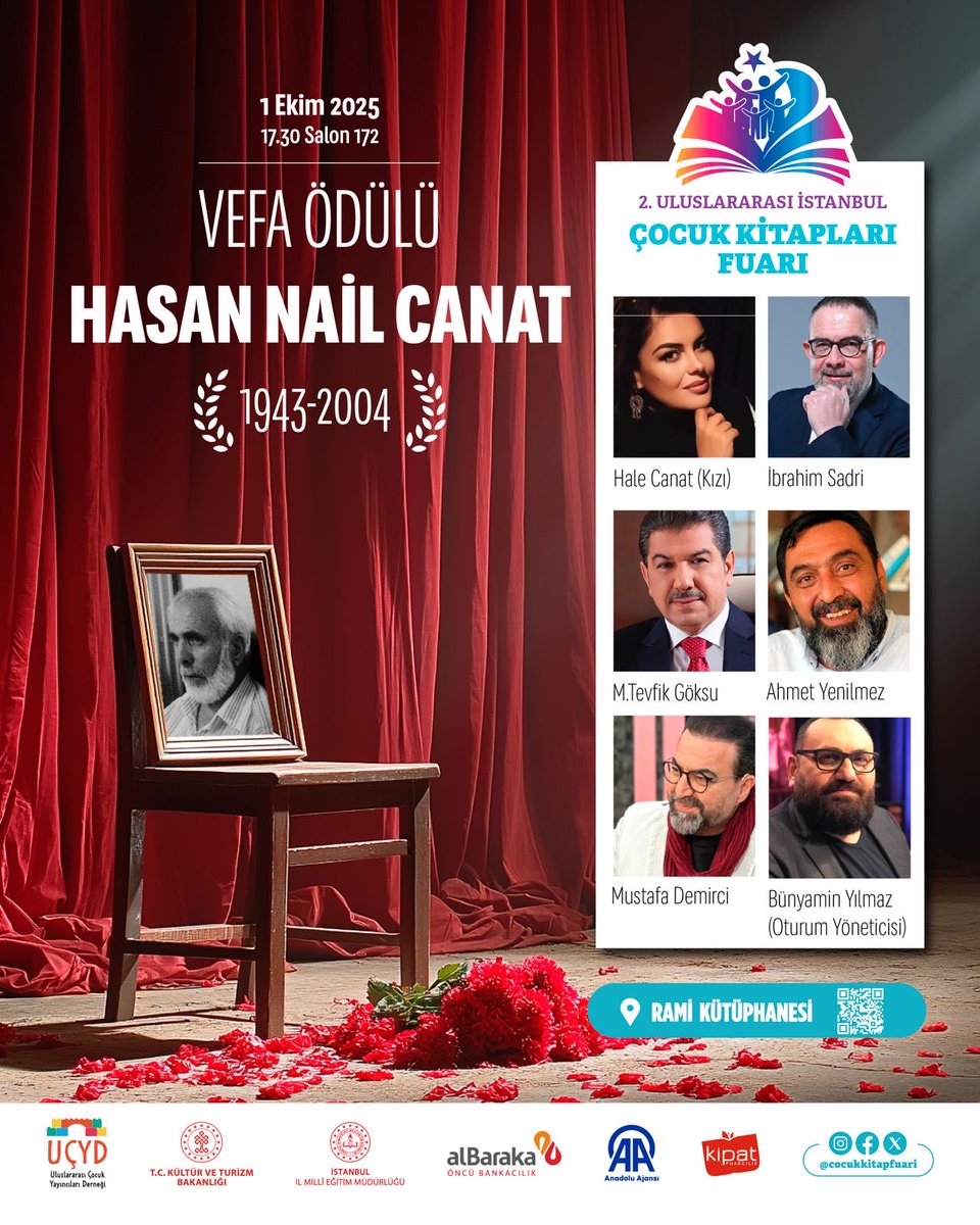 Bu akşam Rami Kütüphanesinde, bende hatrı ve hakkı çok olan merhum Hasan Nail Canat ağabeyi anacağız.
Vakti uygun olan dostları bekleriz.