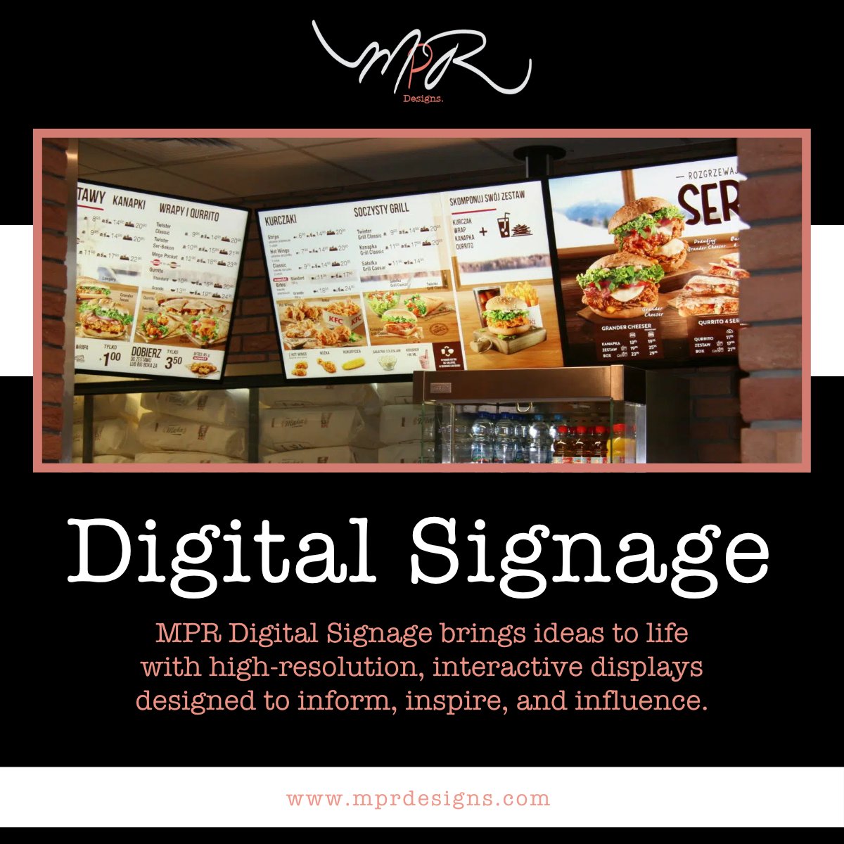 kay_mprdesigns's tweet image. 🚀 Make your message stand out! MPR Digital Signage delivers high-res, interactive displays to inform, inspire &amp;amp; influence.
🔗 mprdesigns.com
#DigitalSignage #InteractiveDisplays #MPRDesigns #VisualMarketing
