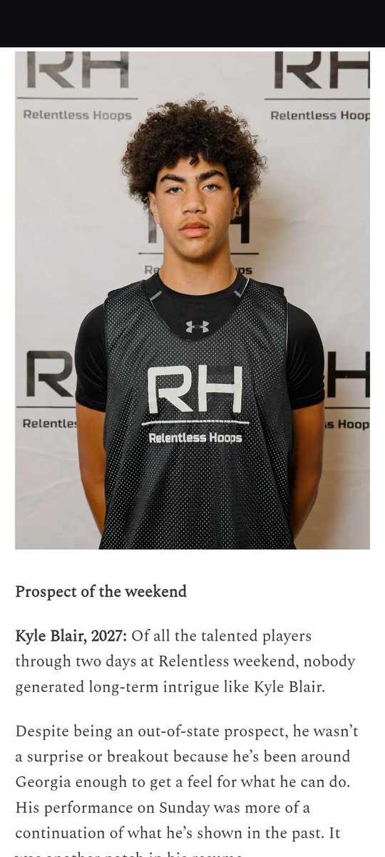 23KyleBlair's tweet image. Honored to be named Prospect of the Weekend at @Relentless_Hoop Select 80.
#ForHISGlory #HumilityOverEgo #DoMore #GoRoyals