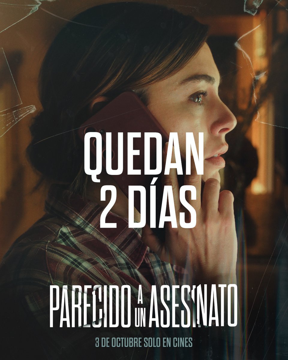 Solo faltan 2 días para que Eva descubra que el pasado no se entierra tan fácilmente. 

Una nueva pareja, una nueva familia, un refugio en el campo… Todo parece en calma, hasta que José vuelve. Y con él, el miedo. 
 
🔪🎬 #ParecidoAUnAsesinato un thriller psicológico donde cada