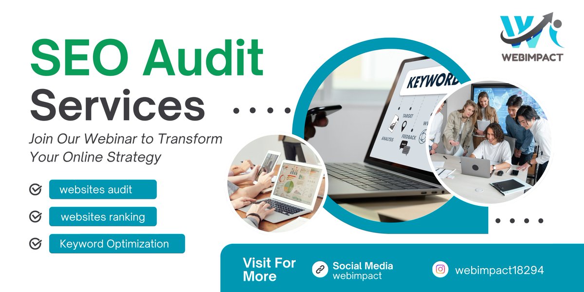 webimpact18294's tweet photo. ✨ Boost Your Online Presence with a Powerful SEO Audit! 🚀
Want to improve your website ranking, optimize keywords &amp; get ahead of your competition? Join our exclusive webinar and transform your online strategy today!
✅ Website Audit
✅ Ranking Improvements
✅ Keyword Optimizati https://t.co/5ggZUrBwSX