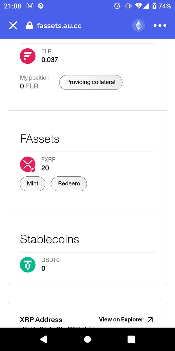 SuperSideHear's tweet photo. まずは少額でやってみた
$XRP $FLR $FXRP https://t.co/xfHkbpuKT0